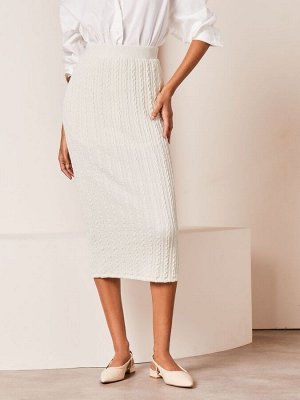 Юбка миди Lipsy Cable Knit Column