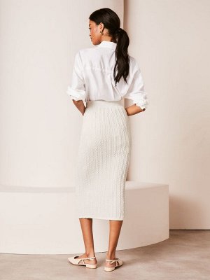 Юбка миди Lipsy Cable Knit Column