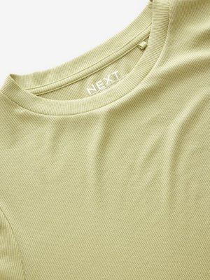 Лайм — мягкая на ощупь футболка с длинным рукавом в рубчик с TENCEL™ Lyocell