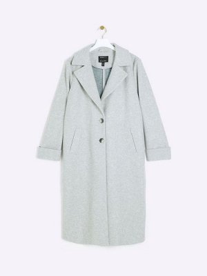 Серый - длинное пальто River Island