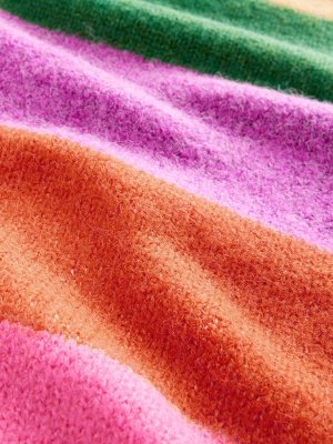 Rainbow - Мягкий на ощупь вязаный джемпер с яркими полосками