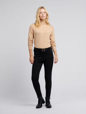 Черный - US Polo Assn. Натуральные женские эластичные контурные брюки Smart
