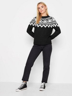 Черный - Джемпер PixieGirl Petite Fairisle