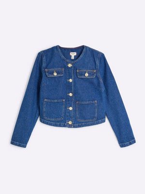 Куртка River Island Denim Trophy из 100% хлопка