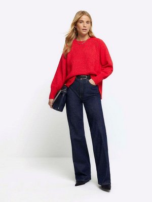 Джемпер River Island с круглым вырезом и свободным вырезом