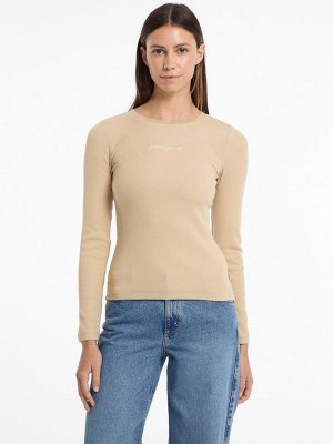 Футболка с длинным рукавом и логотипом Guess Jeans, 100% хлопок