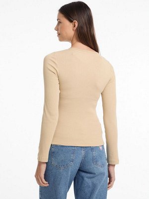 Футболка с длинным рукавом и логотипом Guess Jeans, 100% хлопок