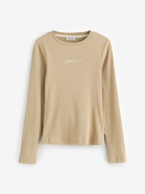 Футболка с длинным рукавом и логотипом Guess Jeans, 100% хлопок