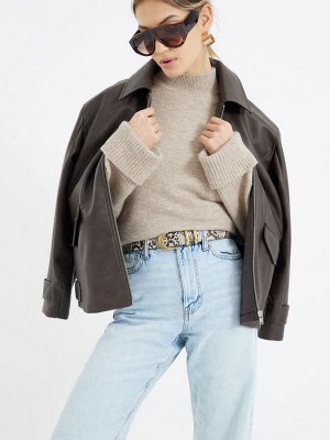 Джинсы Blue Sky - River Island с высокой талией, свободные, прямого кроя, 100% хлопок