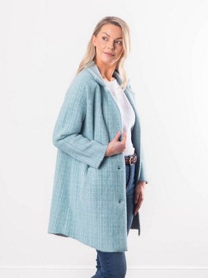 Синее кожаное пальто Lakeland Francis Button