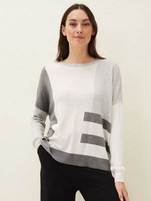 Джемпер Phase Eight Pink Melissa в полоску с цветными блоками