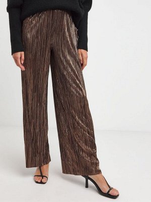 Широкие брюки JD Williams Plisse Foil Pull On