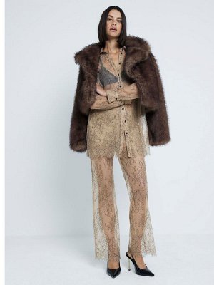 Прозрачные кружевные брюки River Island