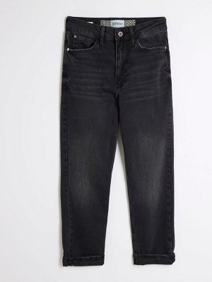 Джинсы River Island Mom Petite с высокой талией и рельефной посадкой, 100% хлопок