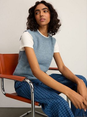 Джинсы Blue Gingham прямого кроя из 100% хлопка