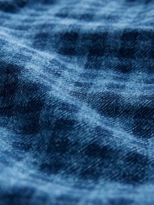 Джинсы Blue Gingham прямого кроя из 100% хлопка