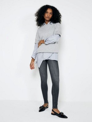 Джинсы-скинни River Island Petite со средней посадкой и рельефной посадкой