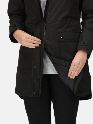 Утепленная водонепроницаемая куртка Regatta Black Sabinka Longline