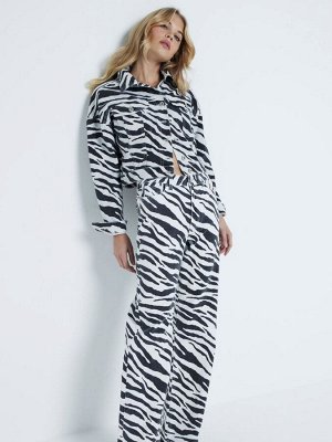 Джинсы River Island Zebra свободного кроя прямого кроя из 100% хлопка