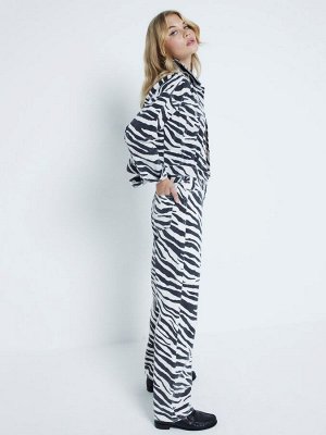Джинсы River Island Zebra свободного кроя прямого кроя из 100% хлопка