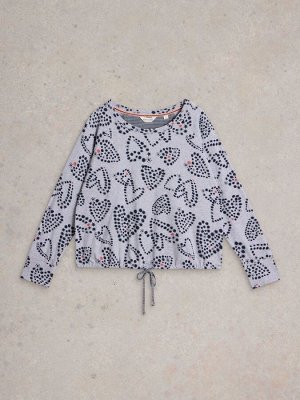 Пижамный топ из джерси White Stuff Fern Tie Hem