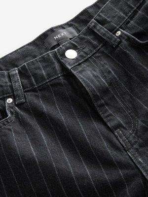 Black Stripe — джинсы широкого кроя из 100% хлопка