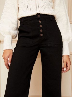 Джинсы Love & Roses Wide Leg Button Fly