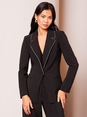 Черный горный хрусталь - однобортный пиджак Lipsy Tailored