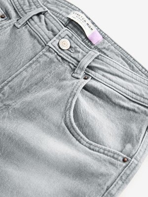 Серые джинсы Mom Comfort Stretch