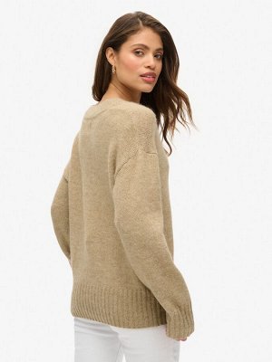 Fudge Brown - Джемпер Superdry Essential с V-образным вырезом