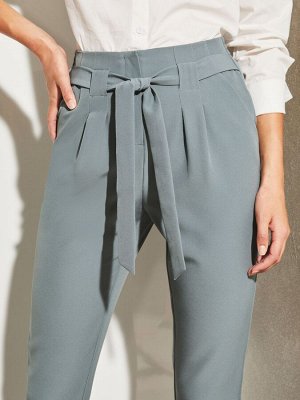 Стальной синий - зауженные брюки Lipsy Tailored с поясом