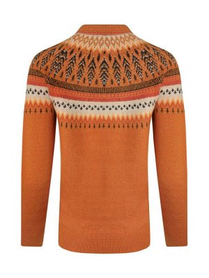 Оранжевый - Weird Fish Weird Fish Lowell Eco Джемпер с узором FairIsle