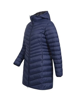 Темно-синий - длинное женское стеганое пальто Mountain Warehouse Florence