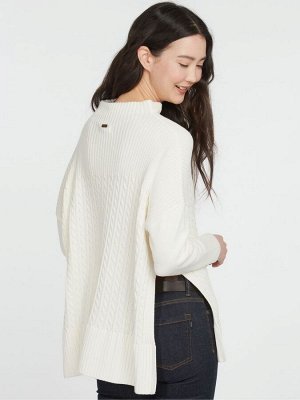 Белый - Джемпер-накидка Barbour® Stitch Guernsey