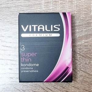 Презервативы VITALIS premium SUPER THIN (ультратонкие) (3 шт)