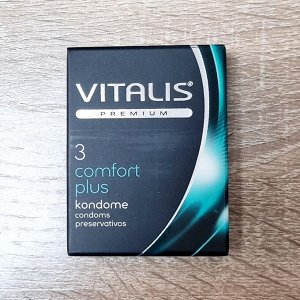 Презервативы VITALIS premium COMFORT PLUS (анатомической формы) (3 шт)
