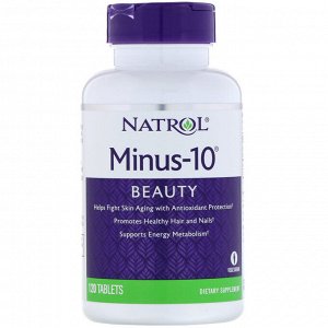 Natrol, Minus-10, 120 таблеток