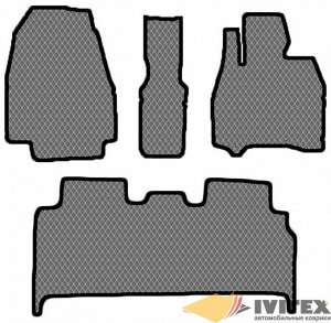 Ковры салонные 1+2 ряд Honda Stepwgn (2005-2009) правый руль