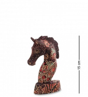 10-013-01 Фигурка "Лошадь" (батик, о.Ява) мал 15 см