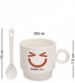 MUG-171/4 Набор из двух кружек "Счастливая улыбка каждый день"