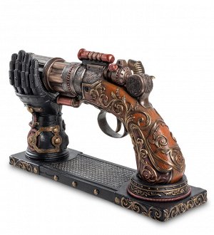 WS-284 Статуэтка в стиле Стимпанк "Револьвер" на подставке