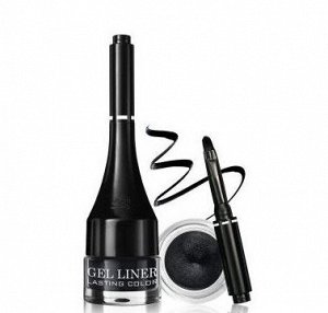 Подводка для глаз Gel liner Lasting color гелевая тон 001 черная Belor Design