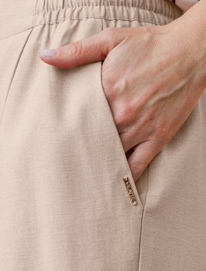 Брюки из плотного лиоцелла светло-бежевый