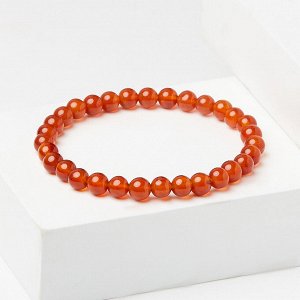 Браслет из сердолика шарик 6мм