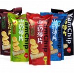 Чипсы Yam Chip из Ямса (сорт картофеля) ассорти вкусов (10 шт по 33 гр). Китай