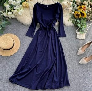Платье тёмно-синее