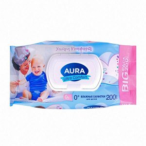 Влажные салфетки Детские Ultra Comfort 200шт. с крышкой