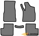 Ковры салонные Mitsubishi Pajero Mini (1994-2012) правый руль