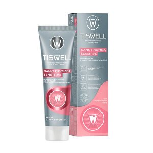 TISWELL зубная паста реминерализующая от кариеса для чувствительных зубов с наногидроксиапатитом 110 гр