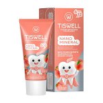 TISWELL зубная паста детская реминерализующая от кариеса с наногидроксиапатитом и фтором Нежный персик от 6–12 лет 60 гр
